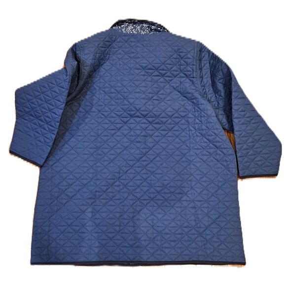 2X Women's Insulated Reversible Barn Coat-Teal - Picture 4 of 10